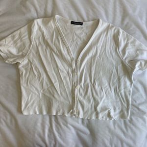 Brandy Melville V-neck button up
